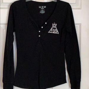 Black long sleeve T-shirt Fall Out Boy